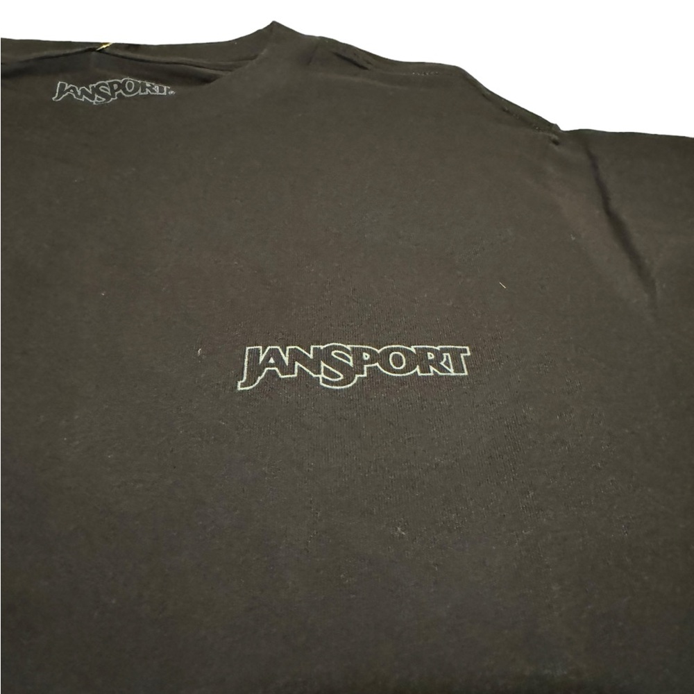 Jansport s/s "Chest" crewneck tee in black. Size S. NWT